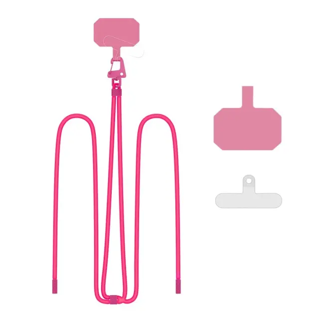 Phone strap Tech-Protect C5s Rope Crossbody Strap Neon Pink