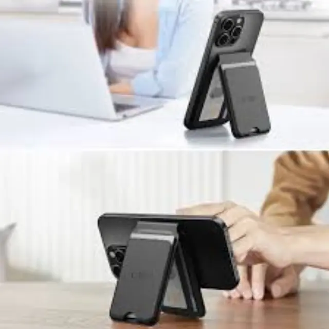 Tech-protect Magwallet Stand Magsafe Universal Magnetic Card Holder Black 2