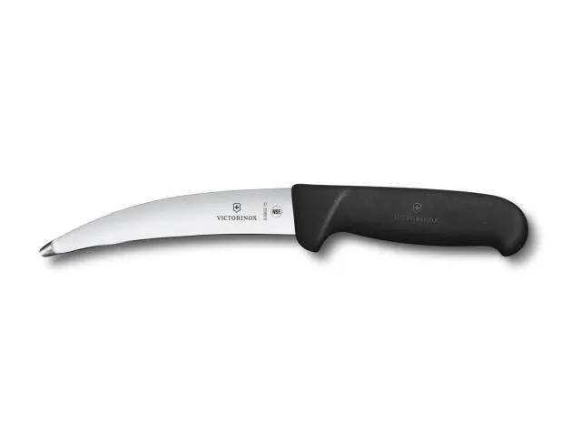 Μαχαίρι Σφαγείου εκδοράς εντέρων Victorinox Fibrox με μήκος λεπίδας 15cm - Black5.6903.15 2