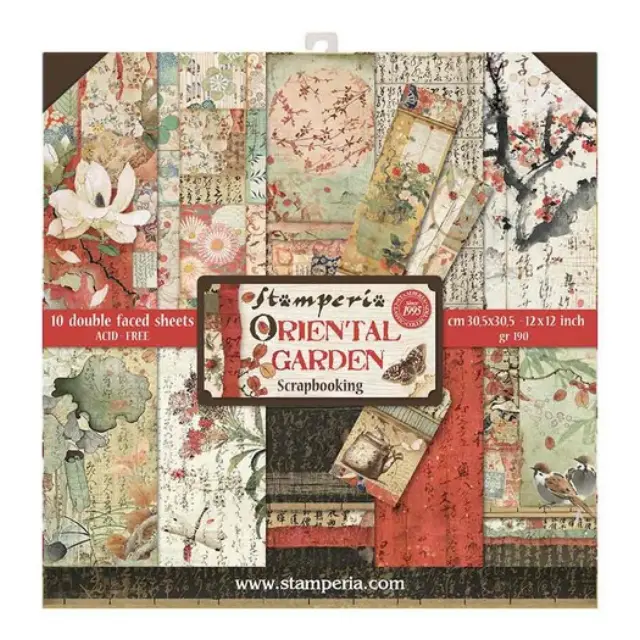 Χαρτιά scrapbooking 10τεμ Stamperia, Oriental Garden