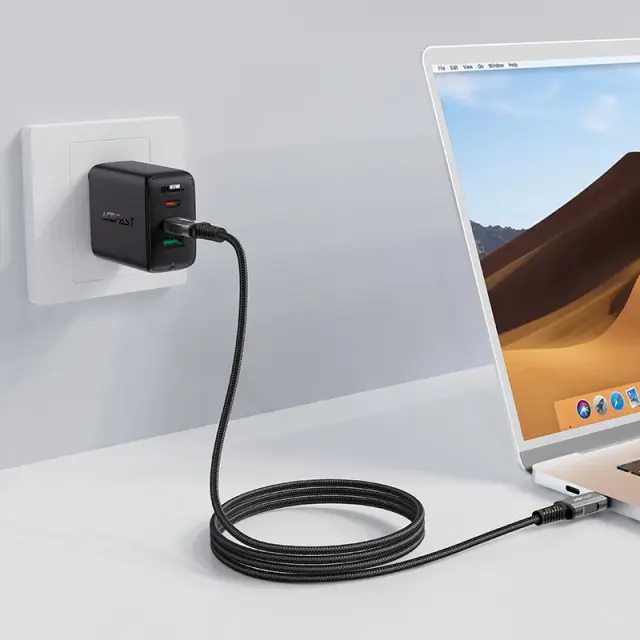 Καλώδιο Acefast C1-09 USB-C σε USB-C PD240W 40Gbps Data Transfer 4K Screem Support Μαύρο 1.2m 3