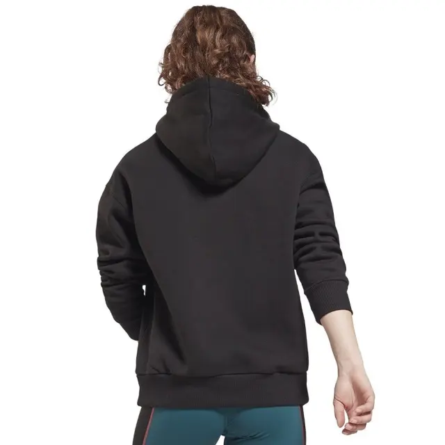 Reebok Identity Logo Fleece Hoodie (GS9392-Black) - Μαύρο 2