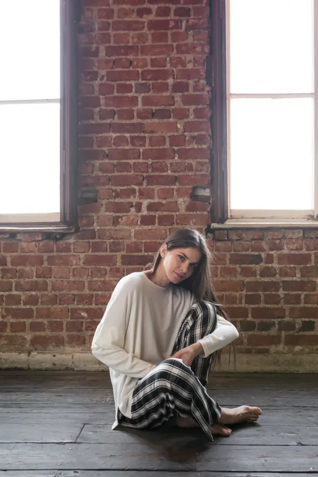 W1049 - Type - PYJAMA BLACK PLAID - XL