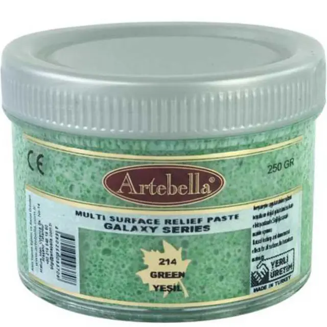 Artebella Πάστα Relief Galaxy Series 214 Green - 250gr