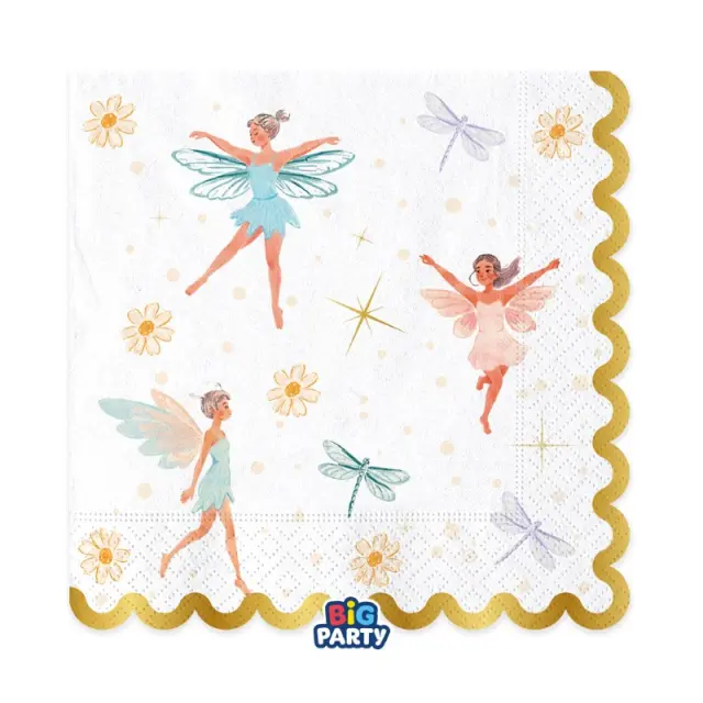 Χαρτοπετσέτες φαγ. Νεράιδες - Fairy / 16 τμχ