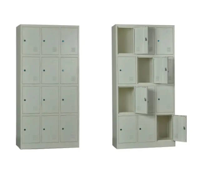 Ντουλάπι LOCKER 12 Θέσεων Μεταλλικό 90x40x185cm Λευκό