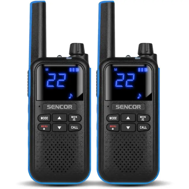 Walkie Talkie Sencor SMR 700 Blue με 16 Κανάλια VOX IP54 2