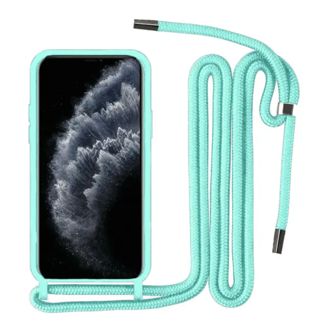Θήκη Σιλικόνης με Κορδόνι για iPhone 11 - Βεραμάν