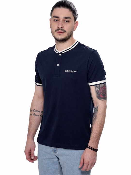 Guess T-shirt Navy Blazer Mπλέ Σκούρο Μπλε Σκούρο