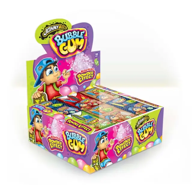 JohnyBee JOHNY BEE BUBBLE GUM POWDER EFFECT GUM 18τεμ/dis