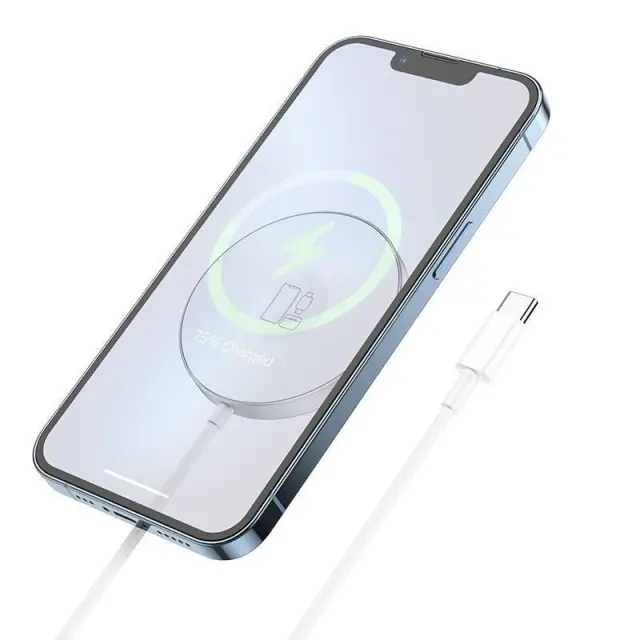 Hoco Ασύρματος Φορτιστής (Qi Pad) 3 σε 1 15W Άσπρος CW41 3