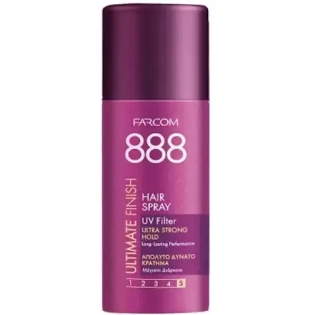 FARCOM 888 Hair Spray Ultra Strong Hold πολύ δυνατό κράτημα 200ml