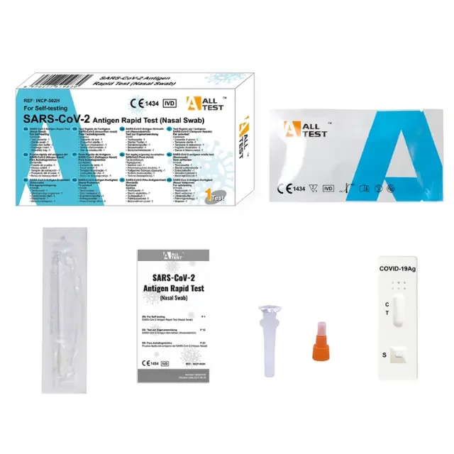 ALL TEST Covid-19 Rapid Test Διαγνωστικό Τεστ Ταχείας Ανίχνευσης Αντιγόνων Ρινικό, 1τμχ