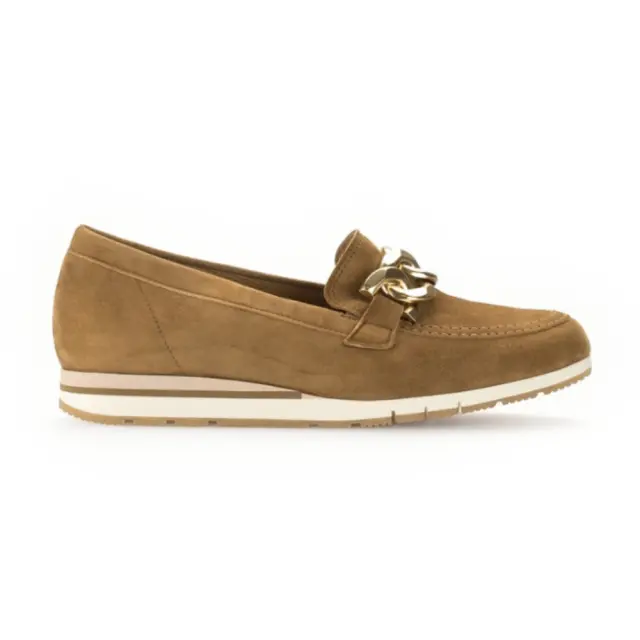 Gabor Μοκασίνια-Loafers Γυναικείο δέρμα Nubuck Καφέ GAB/52415 35-SATTEL