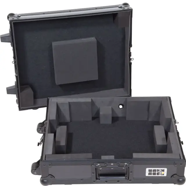 WALKASSE TTPRO-TROLLEYBK Flight Case Multi Fromat Turntable (Trolley + Wheels) Black. 3