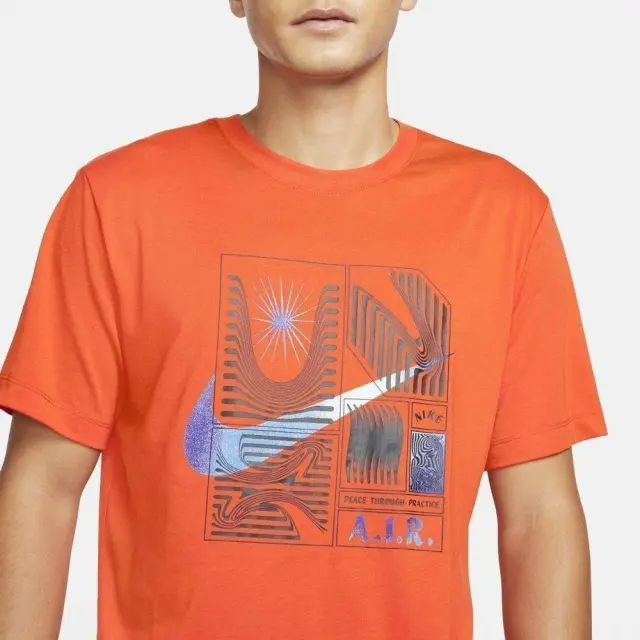 Nike Dri-FIT A.I.R T-Shirt (DM5684-817) - Πορτοκαλί - M 3