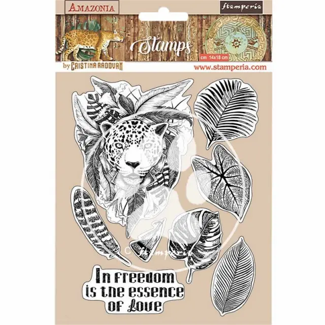Σφραγίδα HD 14x18, Stamperia, Amazonia, Jaguar
