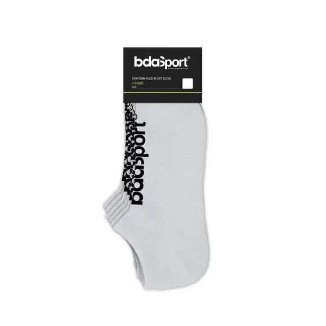 Body Action Unisex 3-Pack No Show Socks Άσπρο 095302-02 (Body Action) - XLarge