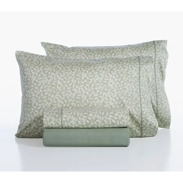 ΣΕΤ ΣΕΝΤΟΝΙΑ ΥΠΕΡΔΙΠΛΑ CALMING 240X270 NEF-NEF HOMEWARE, 100% BAMBAKI - Sage Green (039563) 3