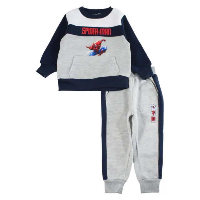 Spiderman Σετ Παιδική Φόρμα Jogging για Αγόρια Γκρι