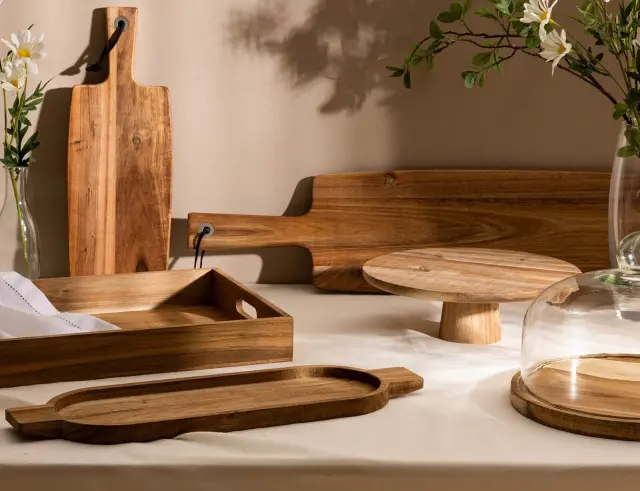 Μπολ Σερβιρίσματος Alicante Secret de Gourmet από Ξύλο Ακακίας, με διαστάσεις 28x28x11cm 188884 3