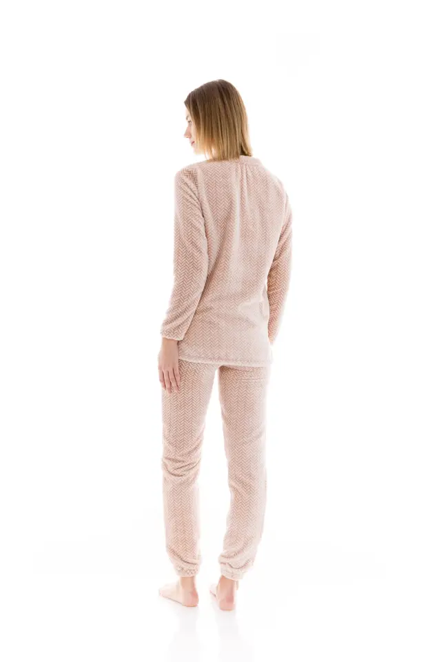 W1456 - Elephant Grey - PYJAMA FLEECE AUTUMN NATURE - S 3
