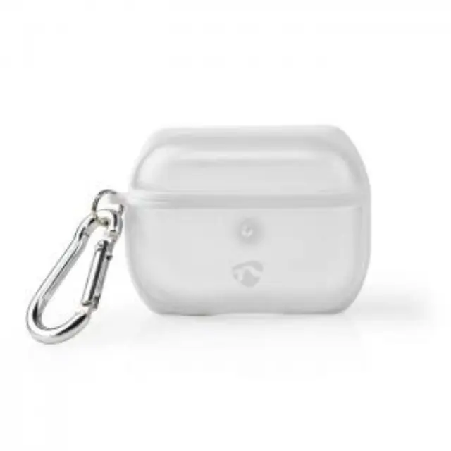 Προστατευτική θήκη για Apple Airpods Pro, σε διαφανές/λευκό χρώμα. 3