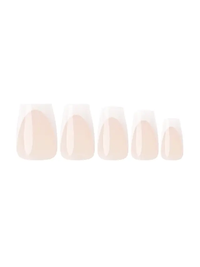 Pre-Glued Nails – French Coffin W7 2