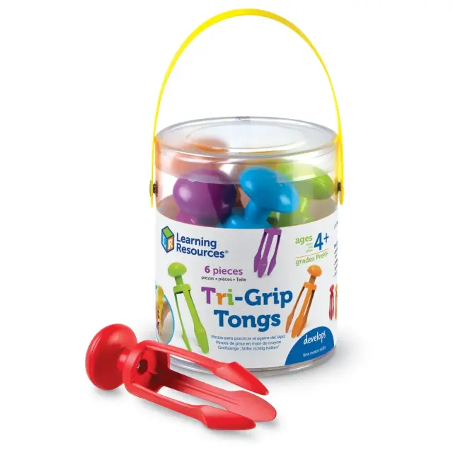 Learning Resources 6 Λαβίδες Λεπτής Κινητικότητας Tri-Grip για 4+ ετών LER 2964 3
