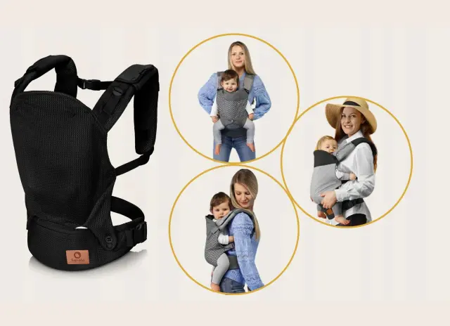 Lionelo Margareet Air Εργονομικός Μάρσιπος Έως 20Kg Black 2