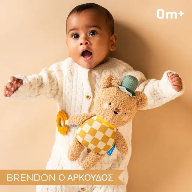 Λούτρινο Αρκουδάκι Με Μασητικό Taf Toys Brendon Plush toy T-13605 2