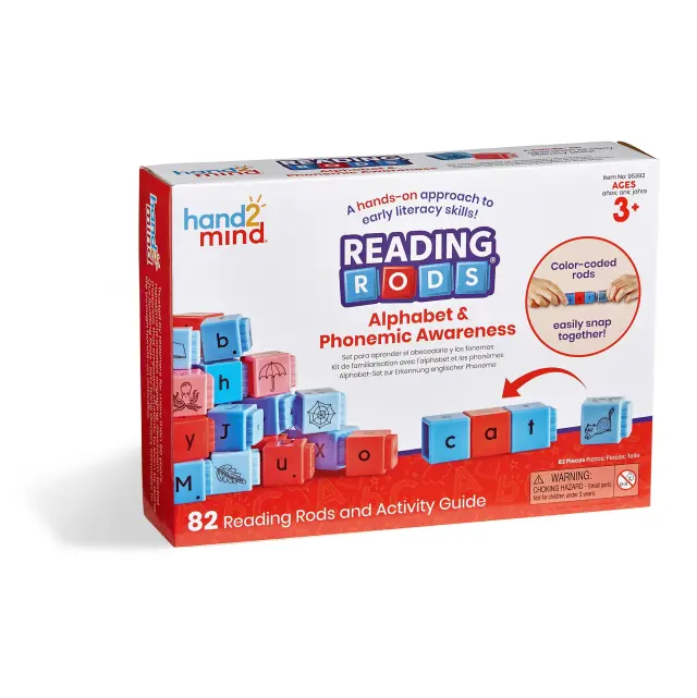 hand2mind Reading Rods Alphabet & Phonemic Awareness Εκπαιδευτικό Σετ Γραμμάτων & Φωνημικής Επίγνωσης (3+ ετών) 95392 3