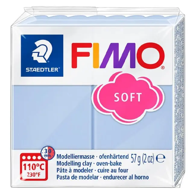 Πολυμερικός Πηλός Staedtler Fimo Soft NoT31 - Serenity Blue - 57gr