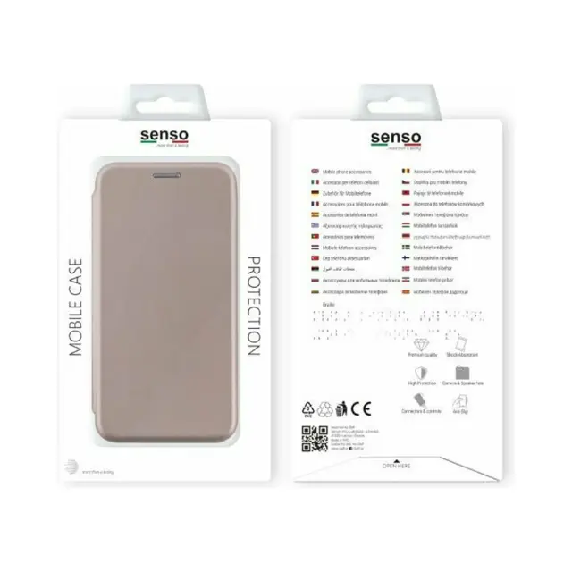 Senso Oval Stand Book Case Apple iPhone 12 Pro Max Rose Gold 2