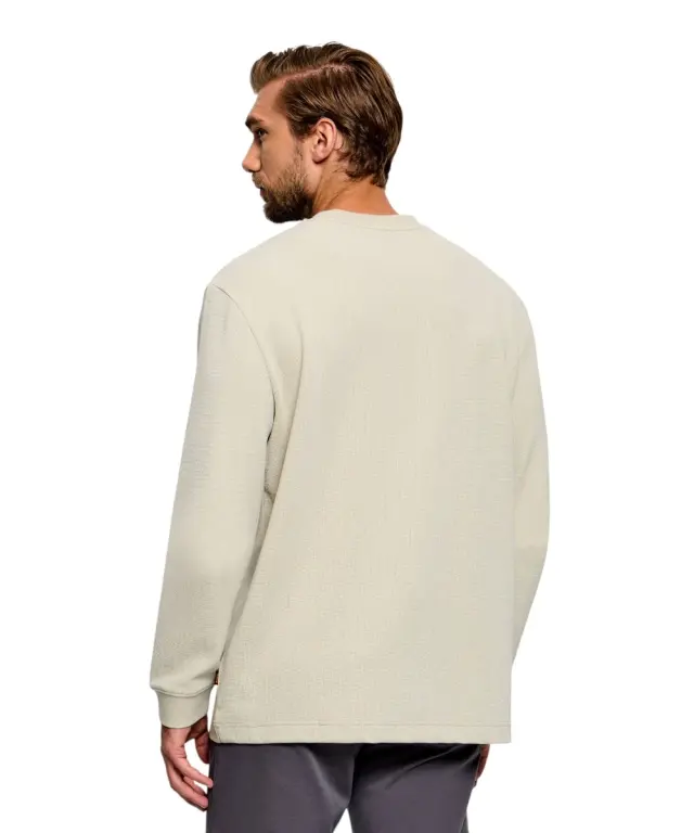 Hugo Boss - Ανδρική Μακρυμάνικη Μπλούζα We Tempest 50574199-271 Μπεζ 2
