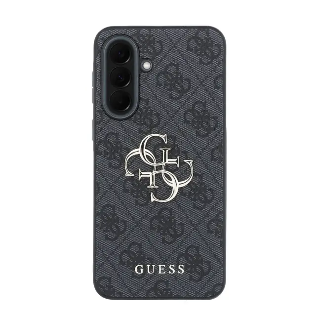 Guess PU 4G Metal Logo Case for Samsung Galaxy A37 Grey 3