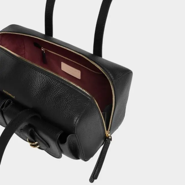 Coccinelle - Γυναικεία τσάντα Ώμου Mavery Pocket Bauletto E1VGK120301-001 Μαύρο 3