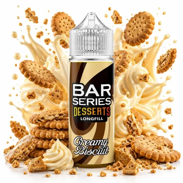 Creamy Biscuit 10ml (120ml) - Bar Series Flavorshots