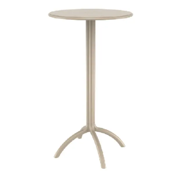 Τραπέζι Bar OCTOPUS Dove Grey PP Φ60x108cm