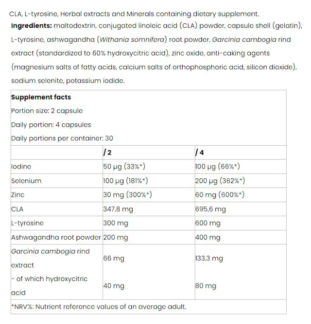 Nutriversum Thyroid Caps - WOMEN 2
