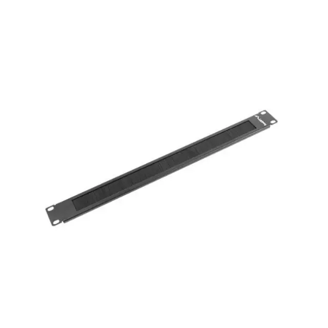 Lanberg Brush Rack Panel 19" 1U Black (AK-1101-B)
