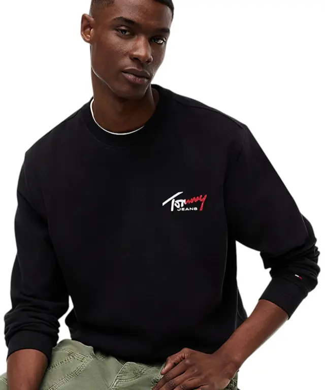 Tommy Hilfiger - Ανδρικό Φούτερ DM0DM23116-BDS Μαύρο 3