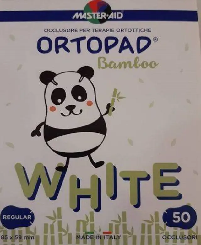 Ortopad White Regular | Αυτοκόλλητα Οφθαλμικά Επιθέματα για Παιδια 8,5 x 5,9 cm | 50 τμχ