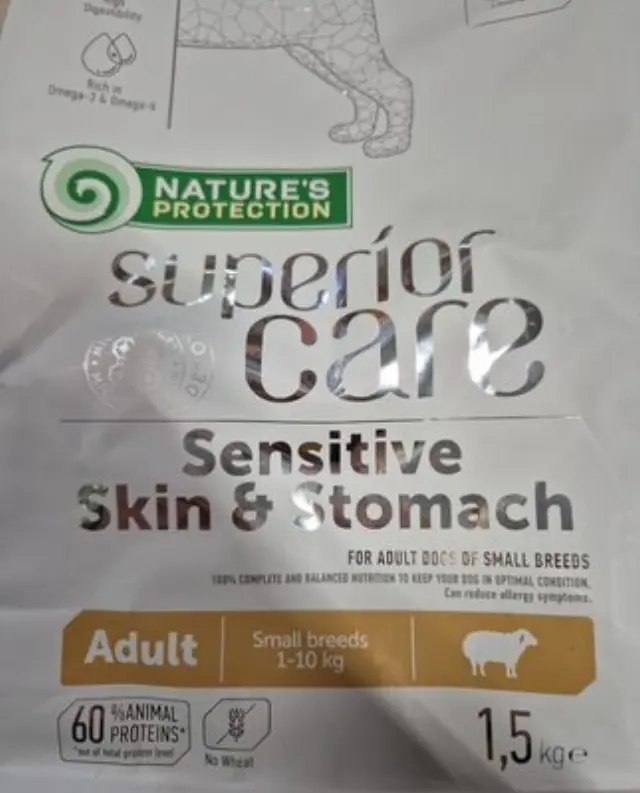 Nature's Protection Superior Care Adult Sensitive Skin & Stomach για Μικρόσωμα με Αρνί 1.5kg