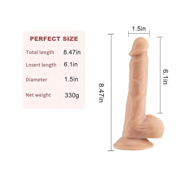 Dildo σε σχήμα αντρικού πέους σε χρώμα δέρματος 2