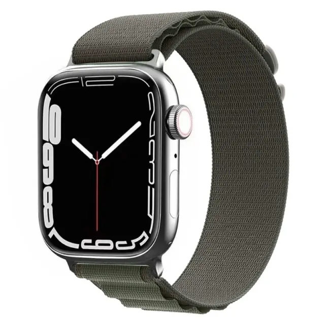 Nylon Λουράκι για AppleWatch 38/40/41/42(series 10/11/12)mm-Army Green OEM