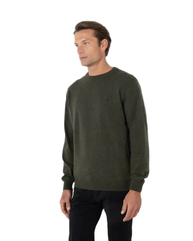 The Bostonians Lambswool ανδρική πλεκτή μπλούζα μακρυμάνικη 3MR00012-25 2