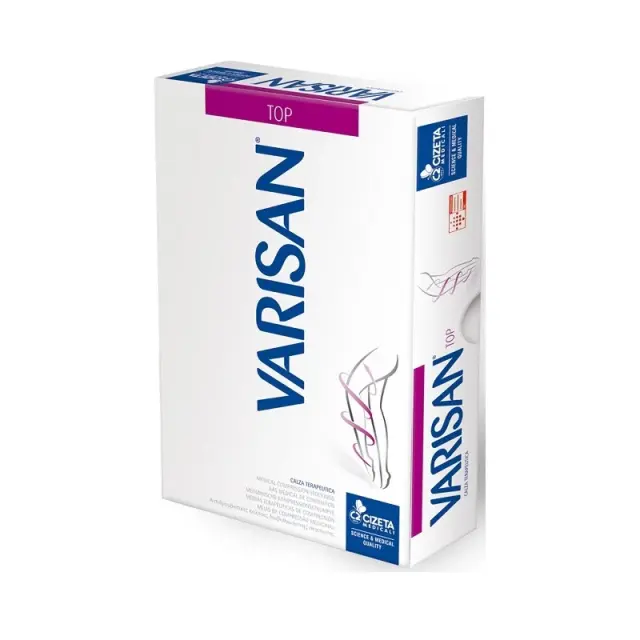Varisan Top Θεραπευτικές Κάλτσες Ριζομηρίου Ccl 1 Ανοικτά Δάκτυλα Normal Μπεζ Ζεύγος No4