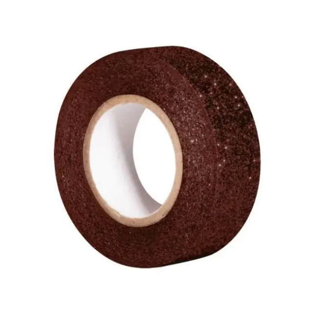 Rayher Αυτοκόλλητη Ταινία Glitter 15mm x 5m Καφέ (59925552)