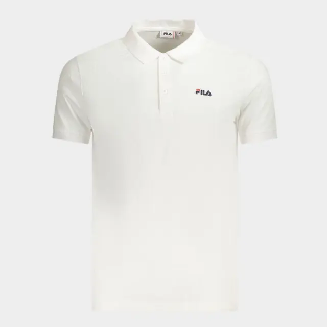 Fila - Ανδρικό Polo T-shirt Slim Fit FAM0717-10001 Λευκό - XL
